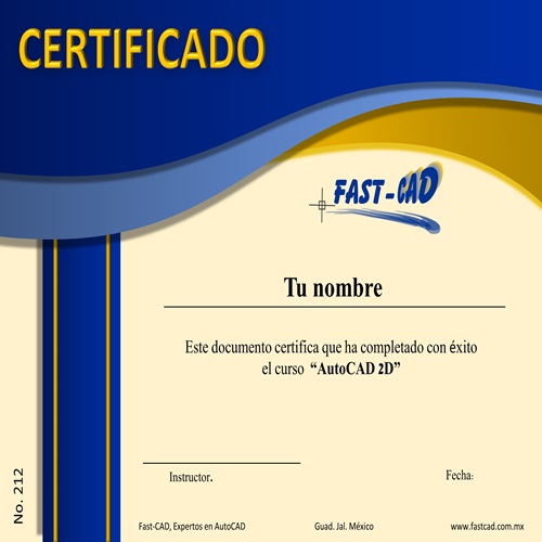 Curso de AutoCAD certificado