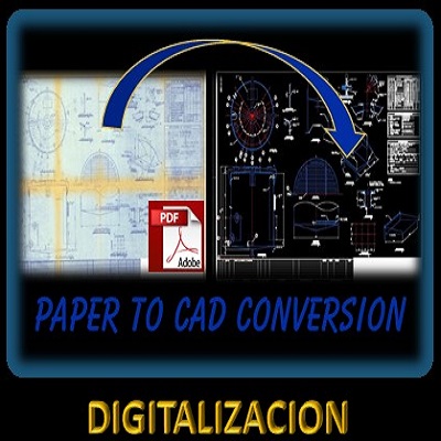 PDF a DWG, Digitalizacion de planos